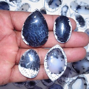 100% naturel Dendrite opale pierres précieuses en vrac Cabochon pierres précieuses en vrac en gros Lot mélange forme et pierres précieuses fines pour la fabrication de bijoux - Product Image 6