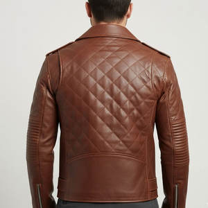 Chaqueta de Motociclista para Hombre, Chaqueta de Cuero Estilosa para Motocicleta, para Uso Diario y Estilo Urbano - Product Image 5