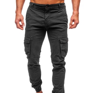 Nouvelle mode de vente en gros pantalon cargo unisexe taille haute pour l'extérieur décontracté séchage rapide respirant coupe-vent double patchs genoux - Product Image 3