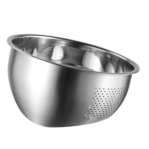 Customizable Stainless Steel <b>Colander</b> With Smooth Surface Ensuring Easy Cleaning And Hygiene For Regular Food Prep - Product Image 1