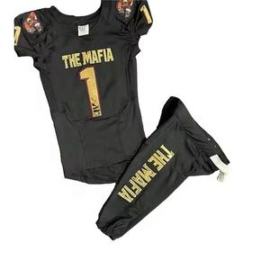 Uniforme de fútbol americano por sublimación totalmente personalizado, uniforme de fútbol americano de tela suave para hombres y mujeres - Product Image 1