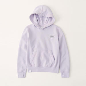 Sudadera con Capucha de Color Sólido Ajustable para Niñas para Uso Casual Servicio OEM / Diseño de Cierre de Cremallera de Manga Larga Material Transpirable - Product Image 1