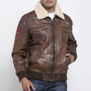 Veste d'hiver de haute qualité, style unique, couleur unique, cuir véritable, tissu imperméable d'origine, style urbain - Product Image 1