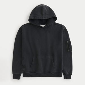 Sweat à capuche brodé lourd en coton de haute qualité 430gsm personnalisé sweats à capuche unisexes en éponge française sweats à capuche imprimés pour hommes - Product Image 4