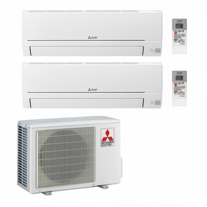 Aire Acondicionado Dual Inteligente SMART MSZ HR Blanco MSZ-HR25VFK con MXZ-2HA40 de Alta Eficiencia - Product Image 2