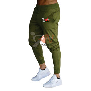 Pantalones informales de algodón con estampado personalizado de alta calidad para hombre con diseño de pantalón flexible con logotipo - Product Image 2