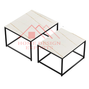 Meubles de table gigogne en métal fini golf 2025 pour table décorative dorée de salon - Product Image 3