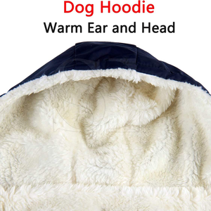 เสื้อฮู้ดสุนัขแบบมีฮู้ดสำหรับสุนัขที่อบอุ่นในฤดูหนาวแบบกำหนดเองลวดลายสีทึบคุณภาพสูงปรับได้พกพาได้ใส่สบายสำหรับกลางแจ้ง - Product Image 6