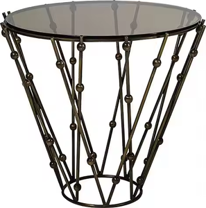 Azora Industries Table d'appoint ou table basse de luxe en fonte d'aluminium pour salon, bureau et hôtel - Product Image 3