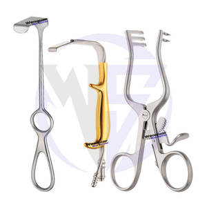 เครื่องมือทางการแพทย์เครื่องมือดึงกลับสำหรับการผ่าตัดชุดทอง3ชิ้นเครื่องมือแบบแมนนวลทำจากสเตนเลส - Product Image 2