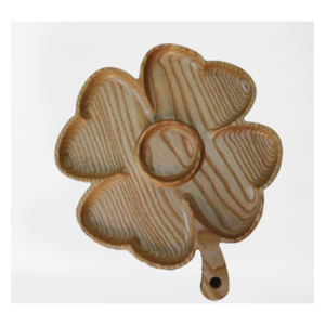 Bandeja de madera artesanal ecológica Bandeja de servicio de madera natural duradera para restaurantes y hogares - Product Image 2