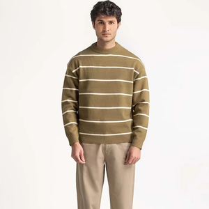 Suéter de Punto Casual para Hombre, Cuello Redondo, Manga Larga, Temporada de Invierno, Antiencogimiento, Antiarrugas, Transpirable - Product Image 1