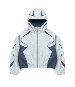 Chándal Cortavientos de Diseño Más Reciente, Pantalón y Chaqueta con Capucha, 100% Nailon, Ropa Deportiva Urbana - Product Image 2