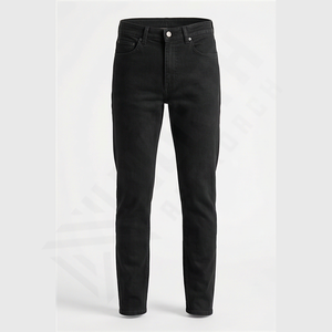 Jeans de Mezclilla Lavados Sólidos de Primera Calidad para Hombre, Otoño-Invierno, ODM Personalizable, Estilos de Moda Urbana, Venta al Por Mayor - Product Image 1