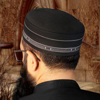 Gorro Musulmán Kufi Warsa con Logotipo Personalizado, Gorro de Oración de Poliéster y Algodón, Venta al por Mayor, Gorro Islámico para Hombre, Nuevo Diseño