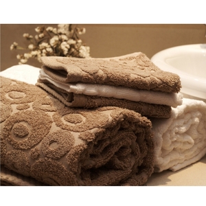 Ensemble de serviettes de bain à motif Jacquard velours de haute qualité nouveauté 100% coton tissé Technique prix bon marché - Product Image 2