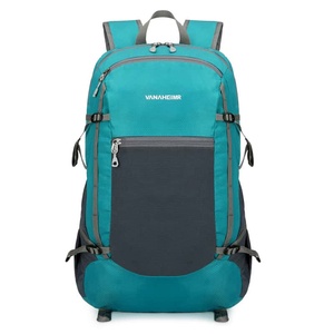 VanAheimr Unisex Nylon <b>Backpack</b> 20-37L Zipper Closure Arcuate Shoulder Strap Hiking <b>Bag</b> - Product Image 6