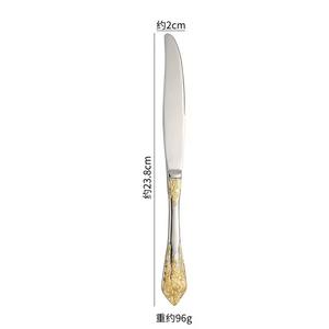 ชุดช้อนส้อมสแตนเลสสีเงิน ดีไซน์ทันสมัย ตกแต่งด้วยสีทอง เหมาะสำหรับงานเลี้ยงครอบครัว งานต้อนรับแขก และงานพิเศษต่างๆ จากประเทศอินเดีย - Product Image 3