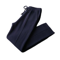 Nouvelle collection Automne/Hiver – Pantalon décontracté pour homme, taille haute, coupe régulière, en polyester/coton imperméable et respirant, tissu peigné lourd 280g, grandes tailles