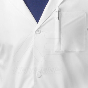 Blouse de laboratoire unisexe confortable en coton 100% de haute qualité KATBROS INDUSTRIES KI-446, fabrication professionnelle, détection des aiguilles, hôpital - Product Image 6