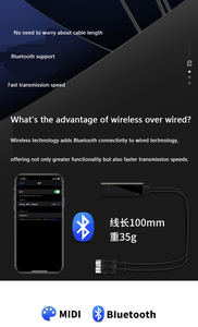 Tùy Chỉnh Năm Pin Điện Tử Trống Yamahas Medley Bàn Phím Đàn Piano Arranger USB Để <span class=keywords><strong>Midi</strong></span> Cáp Adapter Kết Nối Dây - Product Image 5