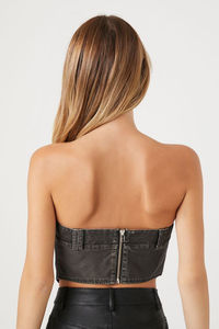 Top court en denim tendance 2026 à prix raisonnable, avec logo personnalisé, respirant, chemise pour femmes à prix avantageux - Product Image 6