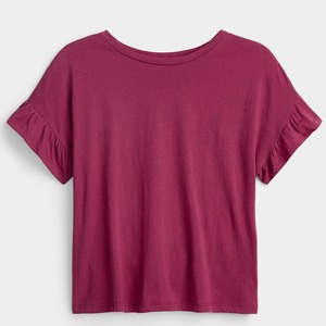 Venta al por mayor de camisetas de gran tamaño de las mujeres en más tamaño Logotipo de impresión personalizada en peso pesado de algodón poliéster con Spandex Guangzhou - Product Image 5