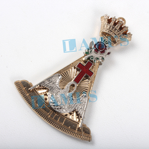 Mayorista Fabricante Masonic Rose Croix 18th Degree Jewel Custom Masonic Regalia Jewel para Uniforme - Product Image 6