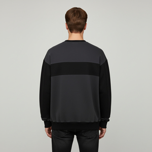 Nueva Sudadera de Forro Polar de Dos Tonos para Hombre, 100% Algodón, Invierno 2025, Logotipo Bordado Personalizado, Transpirable, Talla Grande, Personalizable - Product Image 6
