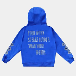 ผู้ชายที่กําหนดเอง Rhinestones เต็มหน้าเสื้อกันหนาวหมวก Streetwear คุณภาพดีที่สุดแฟชั่นสวมราคาถูก U Nisex ฮิปฮอปเสื้อฮู้ดทําในปากีสถาน - Product Image 3