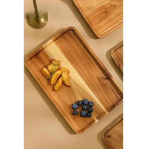 Plateau de service en bois de luxe très demandé pour le vin ou le fromage et le café ou le petit-déjeuner, disponible pour la livraison mondiale - Product Image 1