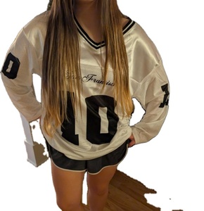 Venta al por Mayor de Camisetas de Fútbol Americano Personalizadas de Talla Grande Unisex, Uniformes Deportivos Transpirables de Poliéster de Secado Rápido - Product Image 1