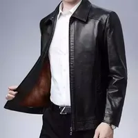 Veste d'hiver pour homme personnalisable avec coque en cuir d'agneau véritable, imperméable et réversible, OEM accepté, style moto et motard