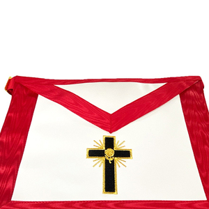 Nueva llegada ASSR 18th Degree Delantal con Cruz Latina Personalizado Masonic Regalia Delantal para la venta - Product Image 4