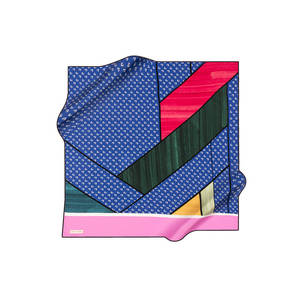 Luxury Designer Digital Print <b>Silk</b> Crepe Satin <b>Scarf</b> 90x90 - Product Image 1