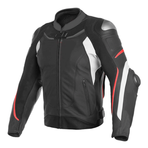 Customized Cowhide Leather Racing Motorbike Jacket with CE Approved Armors Protections Leather Motorcycle Jacket For Men - Product Image 1