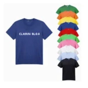 เสื้อยืดผ้าฝ้ายสำหรับผู้ชายเสื้อยืดโอเวอร์ไซส์ผ้า100พิมพ์ลายปักออกแบบได้ตามที่ต้องการน้ำหนักมาก - Product Image 3