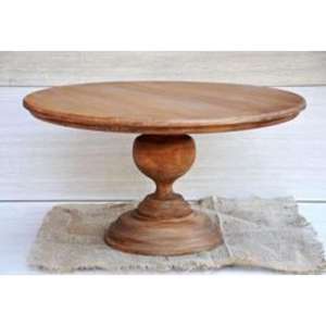 Support à gâteau en bois de haute qualité à prix réduit pour les planificateurs d'événements budgétaires meilleur support à gâteau en bois antique - Product Image 1