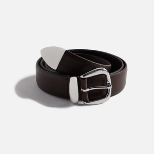 Cinturón occidental de cuero genuino turquesa adornado con un patrón en relieve y hebilla decorativa. Disponible a precios mayoristas. - Product Image 2