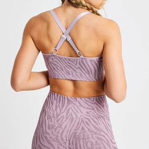 Soutien-gorge de sport de yoga simple de taille plus fabriqué par des professionnels conception sans couture à soutien élevé avec logo personnalisé derniers vêtements de fitness - Product Image 3