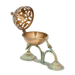 หอคอยแนวตั้งชุบทองทองเหลืองหรูหราโบราณสำหรับใช้ในศาสนา - Product Image 2