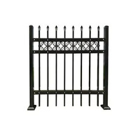 Panel de Cerca Decorativo de Hierro para Exteriores, de 6 Pies, Ecológico y Resistente, para Jardines y Villas