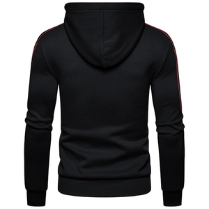 แจ็กเก็ตมีฮู้ดแขนยาวผ้าฟลีซเข้ารูปสำหรับผู้ชายสเวตเชิ้ตพิมพ์ลายดิจิตอลสำหรับฤดูใบไม้ร่วง - Product Image 2