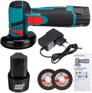 Amoladora Angular Inalámbrica de Grado Profesional, 2 Baterías, Garantía de 3 Años, 19500 rpm, Juego de Herramientas de Grabado Portátiles, Brocas de Carburo y Diamante - Product Image 1