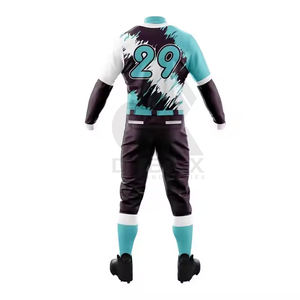 Uniforme de Béisbol Transpirable de Alta Calidad, Ligero, 100% Poliéster, Diseño Personalizable con Cuello en V para Hombres Adultos - Product Image 3