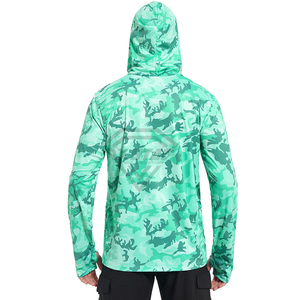 Sweat à capuche en polaire imperméable de haute qualité pour hommes Sublimation personnalisée Camo vêtements de pêche chaud hiver équipement de chasse sweats à capuche - Product Image 2