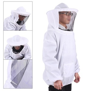 Chaqueta de apicultura para hombre, traje de poliéster impermeable protector, ropa de seguridad ligera a prueba de picaduras para cosecha de miel - Product Image 6