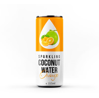 Boisson d'eau de coco pétillante de marque privée OEM avec saveur de pastèque Canette en aluminium de 355ml