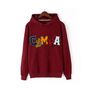 Sudadera con capucha bordada de chenilla de nuevo diseño superventas MOQ bajo Sudadera con capucha bordada de chenilla de invierno más vendida - Product Image 5