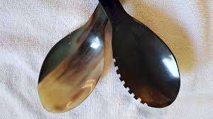 Hot Brilliant Custom Buffalo Horn <b>Salad</b> <b>Spoon</b> With Long Handle <b>Salad</b> Server Flatware Cutlery Horn Items Manufacturer From India - Product Image 3
